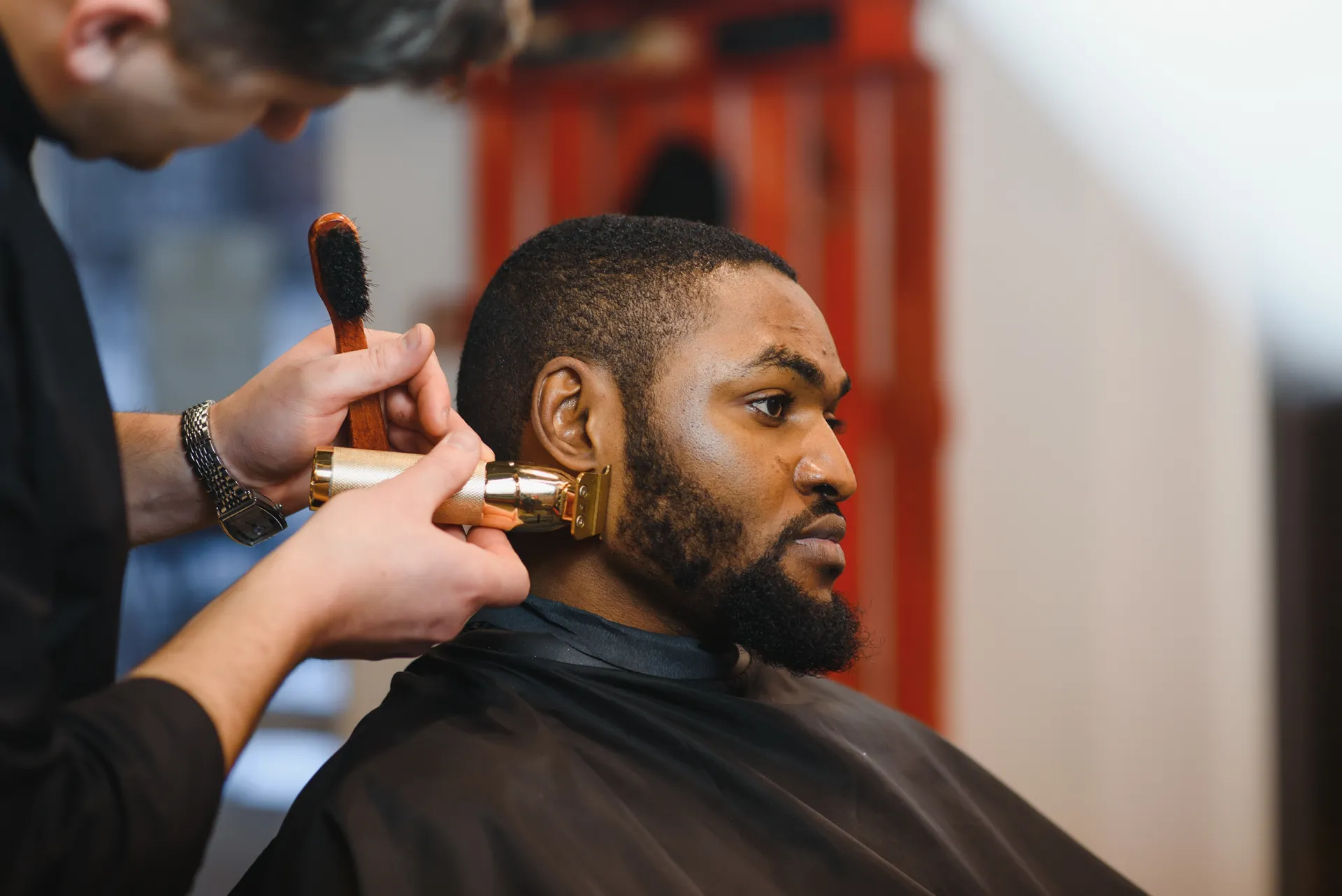 Razor / Foil Fade at Siedel's Barbershop, Medina Ohio