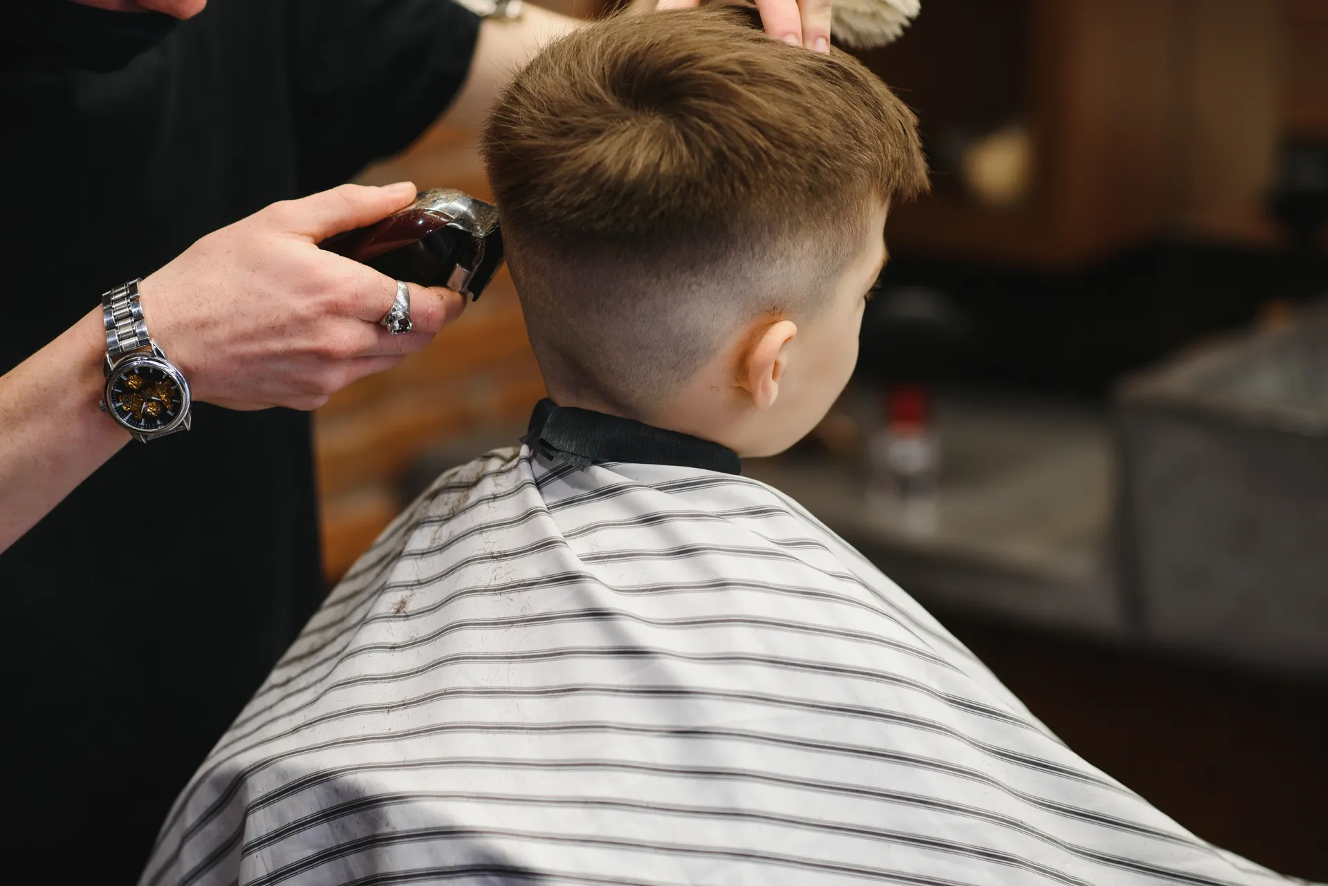 Trio Haircut at Siedel's Barbershop, Medina Ohio